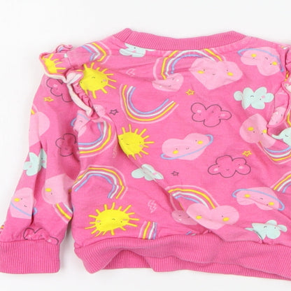 Studio Baby Pink  100% Cotton Pullover Jumper Size 3-6 Months  Pullover