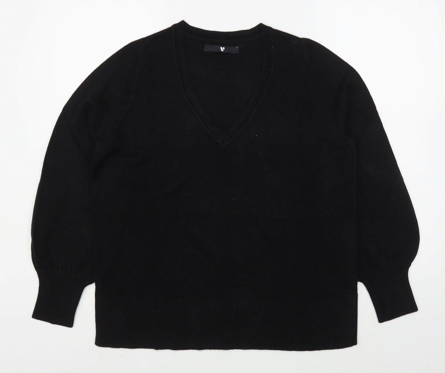 Womens UK Size 14 By Very Black Pullover Jumper