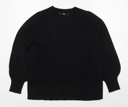 Womens UK Size 14 By Very Black Pullover Jumper