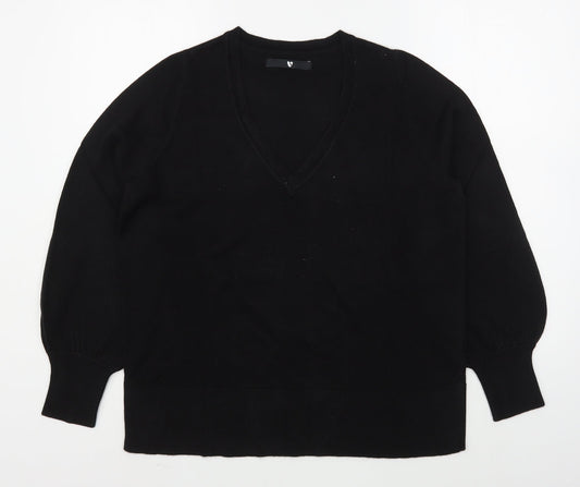 Womens UK Size 14 By Very Black Pullover Jumper