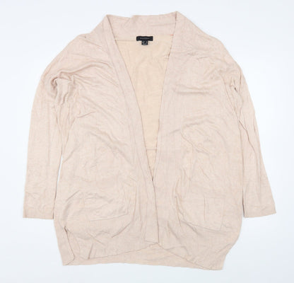 Primark Womens Pink V-Neck  Viscose Cardigan Jumper Size 10