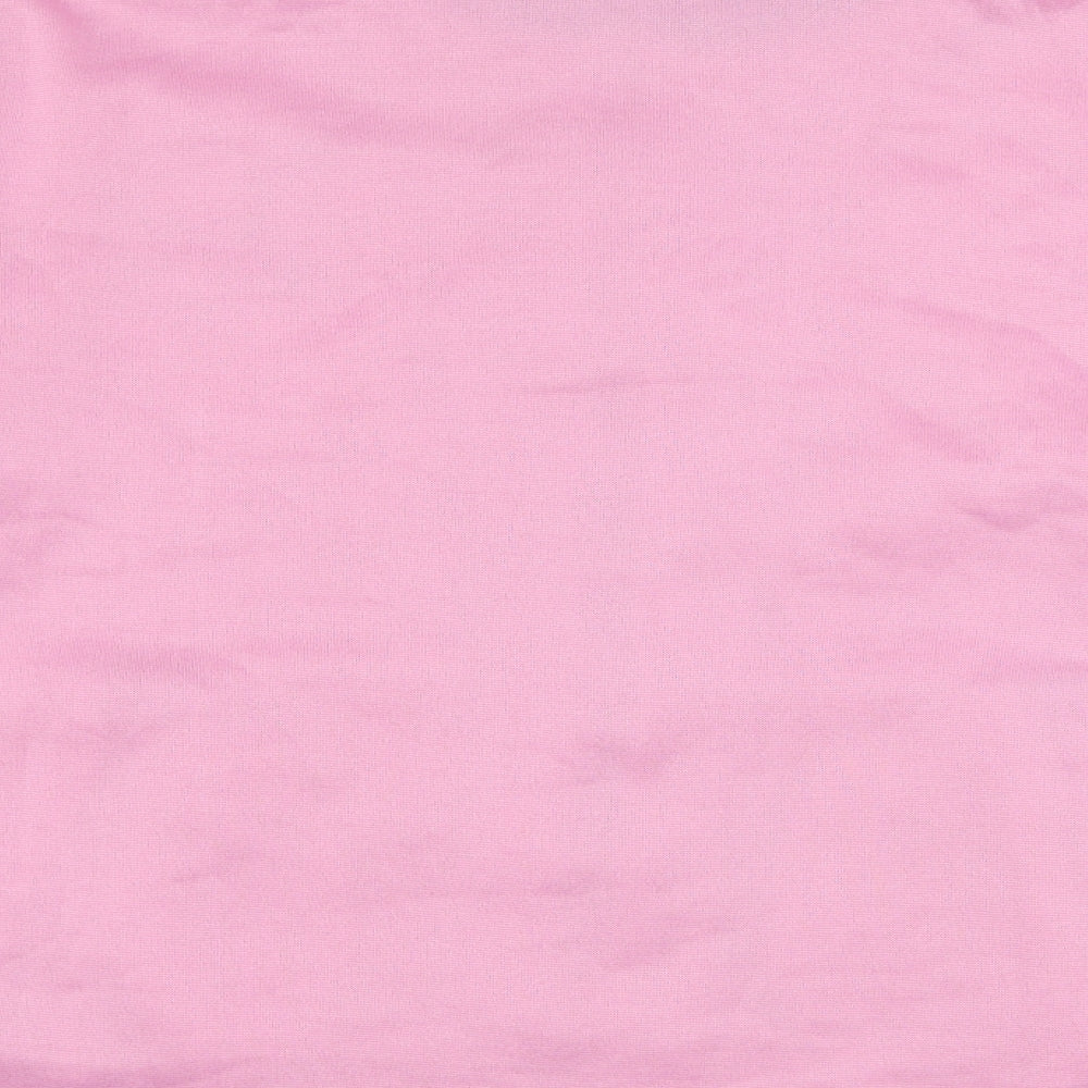 Anne De Lancay Womens Pink  Polyester Full Zip Sweatshirt Size 22  Zip - Flower