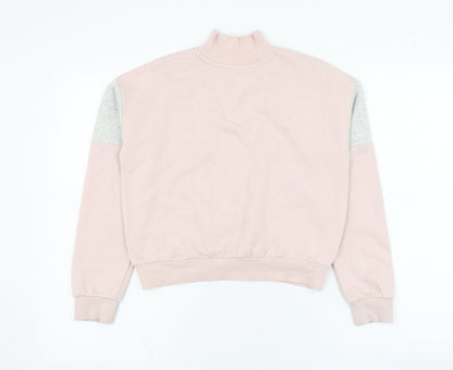 H&M Girls Pink  Cotton Pullover Sweatshirt Size 10-11 Years  Pullover - Paris