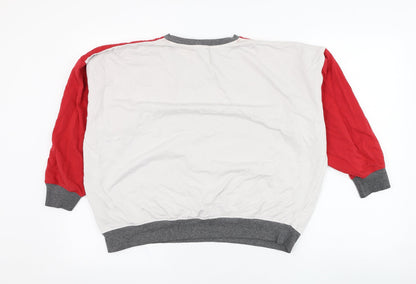 Primark Womens Red  Cotton Pullover Sweatshirt Size 14  Pullover - Panda