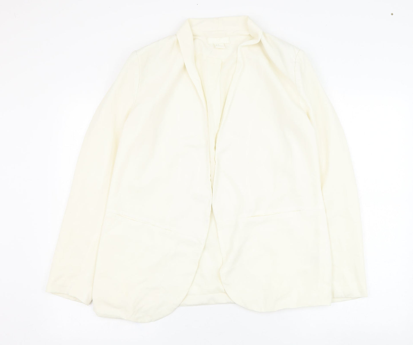 H&M Womens Ivory   Jacket Blazer Size 10