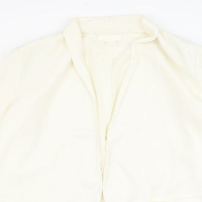 H&M Womens Ivory   Jacket Blazer Size 10
