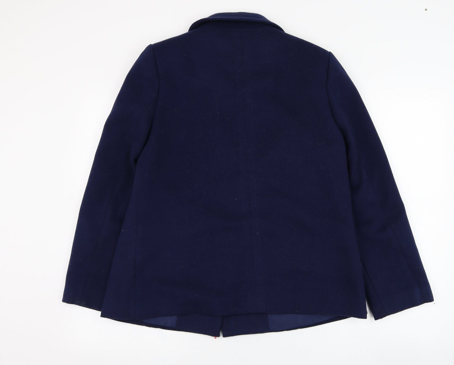 Womens UK Size 12 BM Blue Overcoat