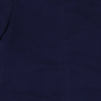 Womens UK Size 12 BM Blue Overcoat