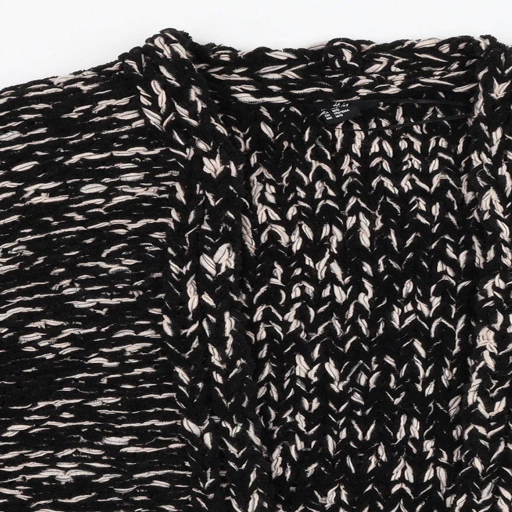 Womens UK Size M H&M Black Cardigan Jumper