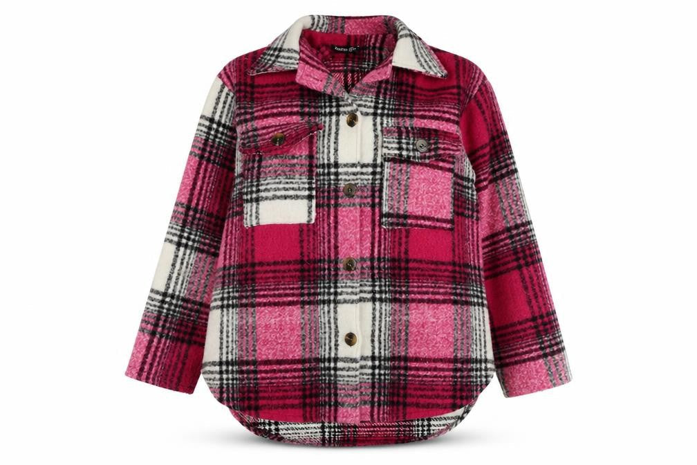 Womens UK Size 8 Boohoo Pink Overcoat