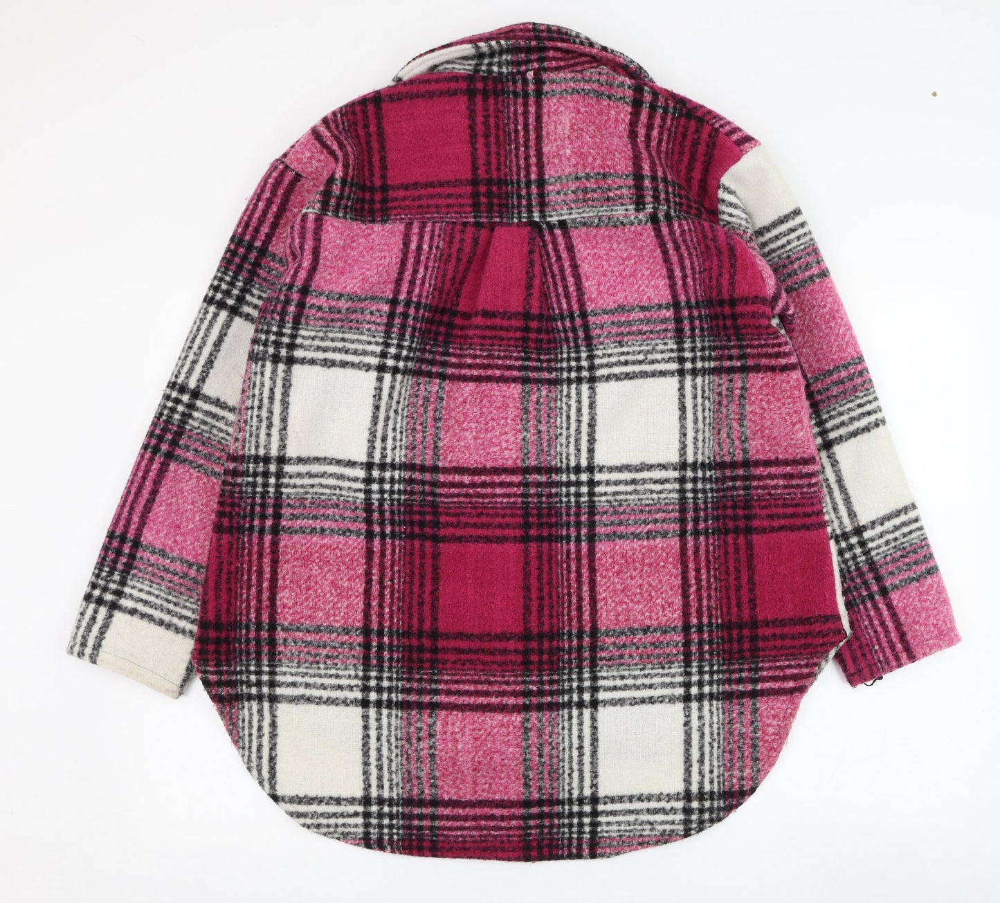 Womens UK Size 8 Boohoo Pink Overcoat