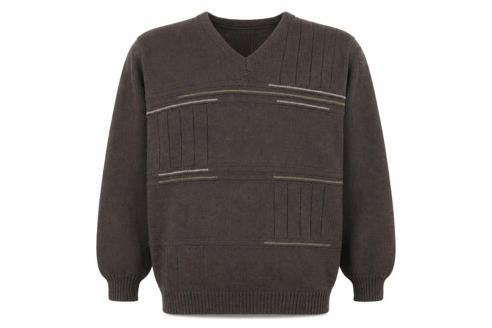Mens UK Size S Premier Brown Pullover Jumper