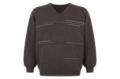 Mens UK Size S Premier Brown Pullover Jumper