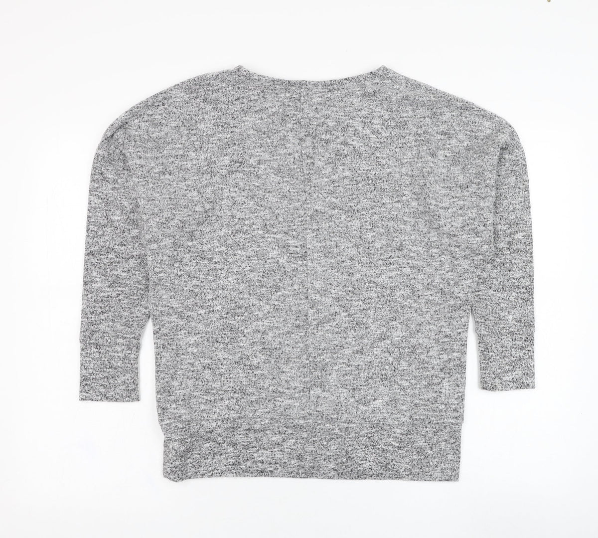 Back view of Dorothy Perkins women’s grey polyester pullover sweatshirt, size UK 8, pullover