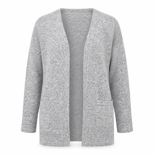 Womens UK Size 10 Nutmeg Grey Cardigan Jumper