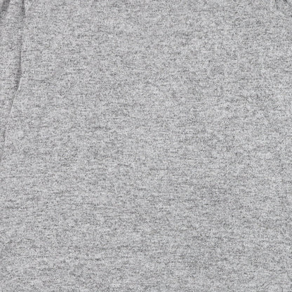 Nutmeg Womens Grey Square Neck  Polyester Cardigan Jumper Size 10