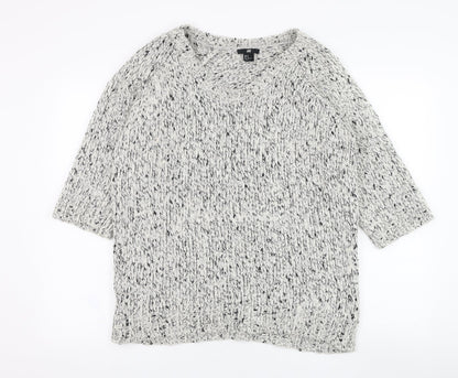 Womens UK Size M H&M Ivory Pullover Jumper