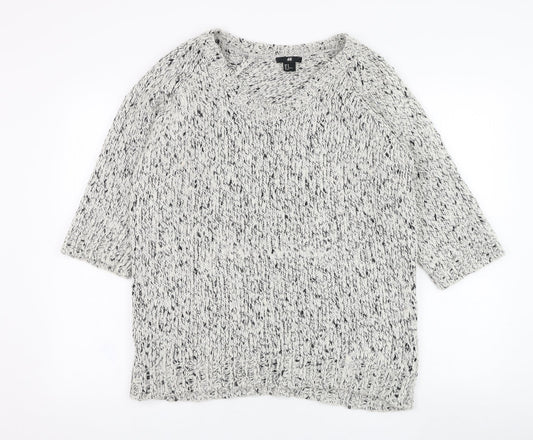Womens UK Size M H&M Ivory Pullover Jumper