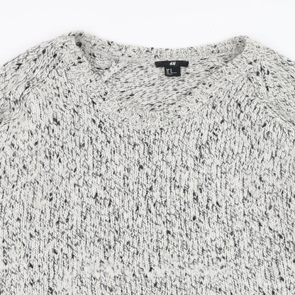 Womens UK Size M H&M Ivory Pullover Jumper