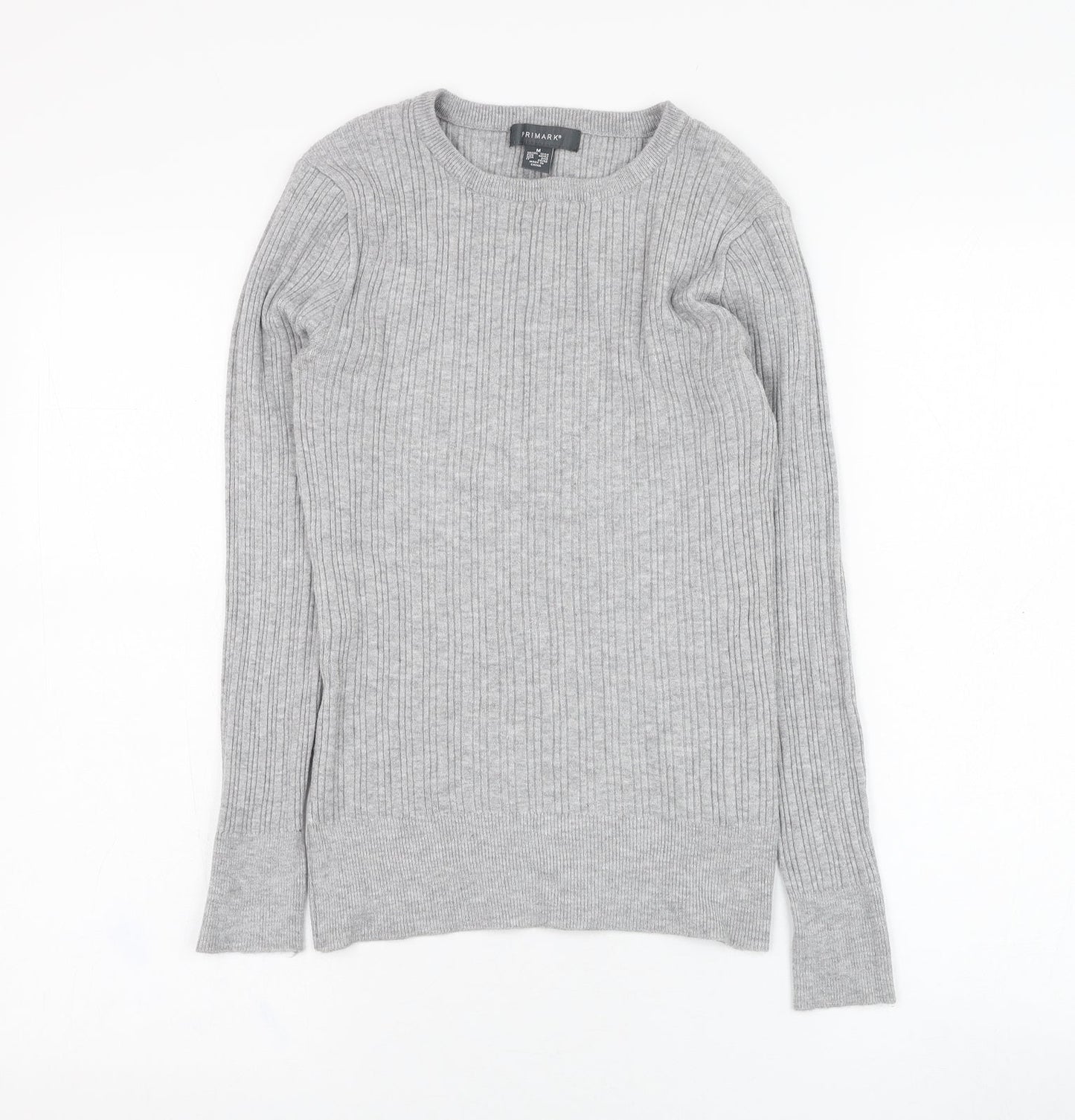 Primark Womens Grey  Viscose Pullover Sweatshirt Size 12  Pullover