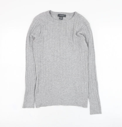 Primark Womens Grey  Viscose Pullover Sweatshirt Size 12  Pullover