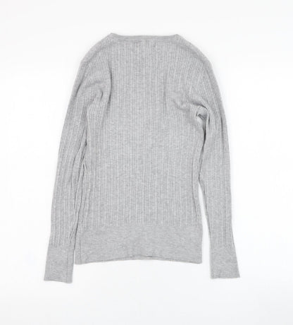 Primark Womens Grey  Viscose Pullover Sweatshirt Size 12  Pullover