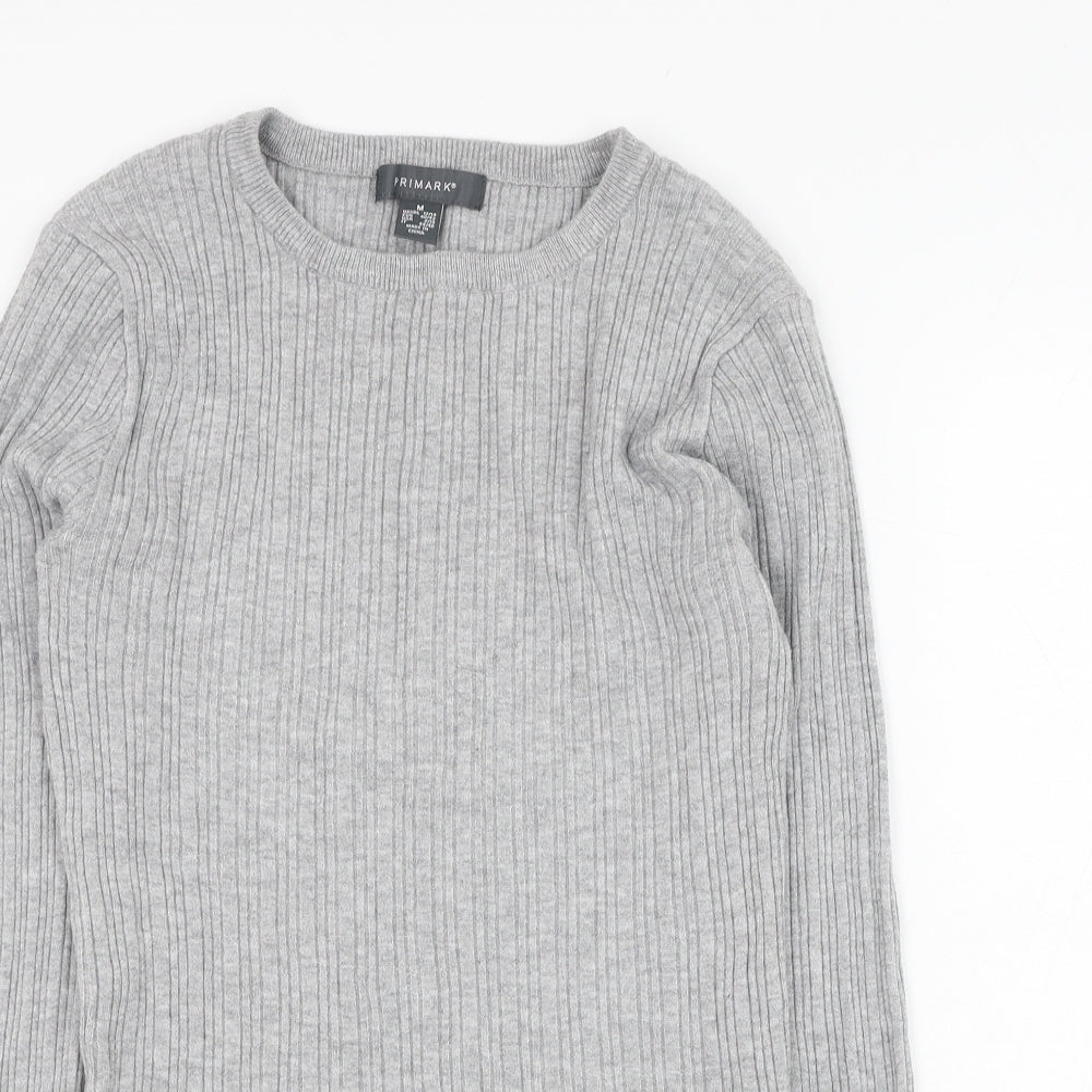 Primark Womens Grey  Viscose Pullover Sweatshirt Size 12  Pullover
