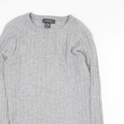 Primark Womens Grey  Viscose Pullover Sweatshirt Size 12  Pullover