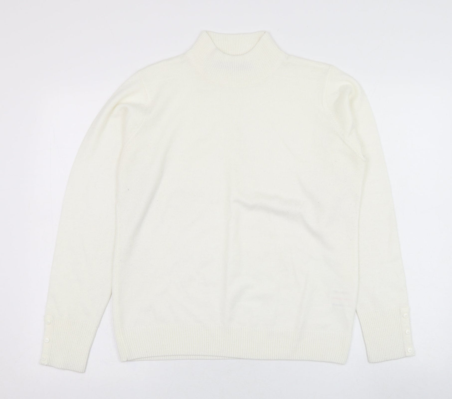 Womens UK Size 10 EWM Ivory Pullover Jumper