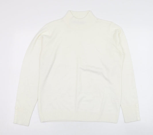 Womens UK Size 10 EWM Ivory Pullover Jumper