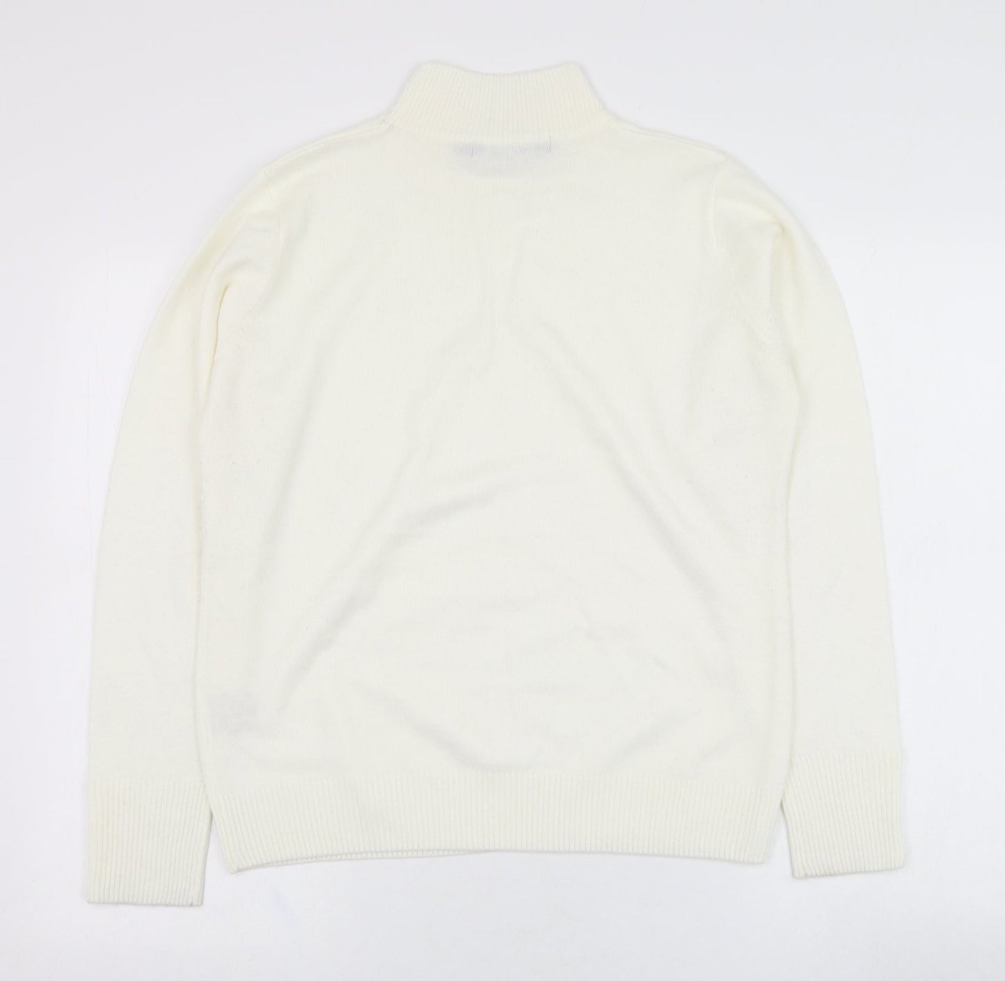 Womens UK Size 10 EWM Ivory Pullover Jumper