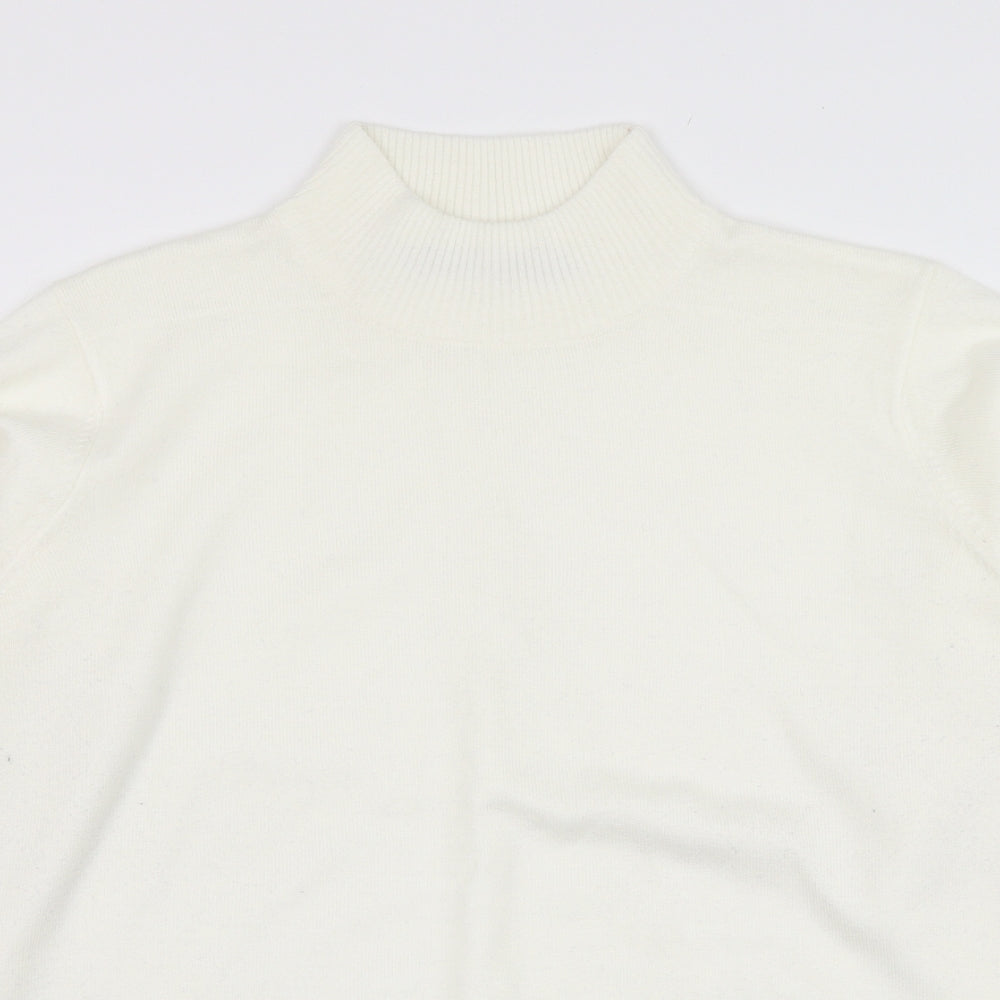 Womens UK Size 10 EWM Ivory Pullover Jumper
