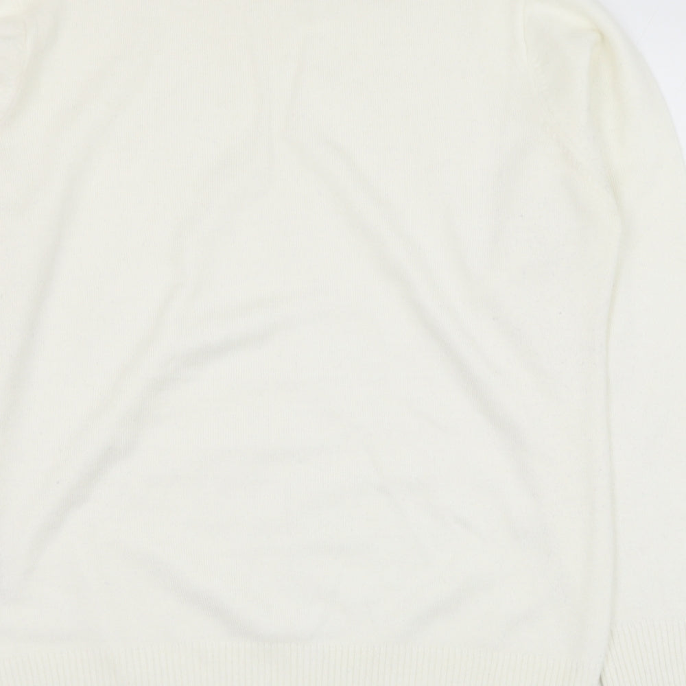 Womens UK Size 10 EWM Ivory Pullover Jumper