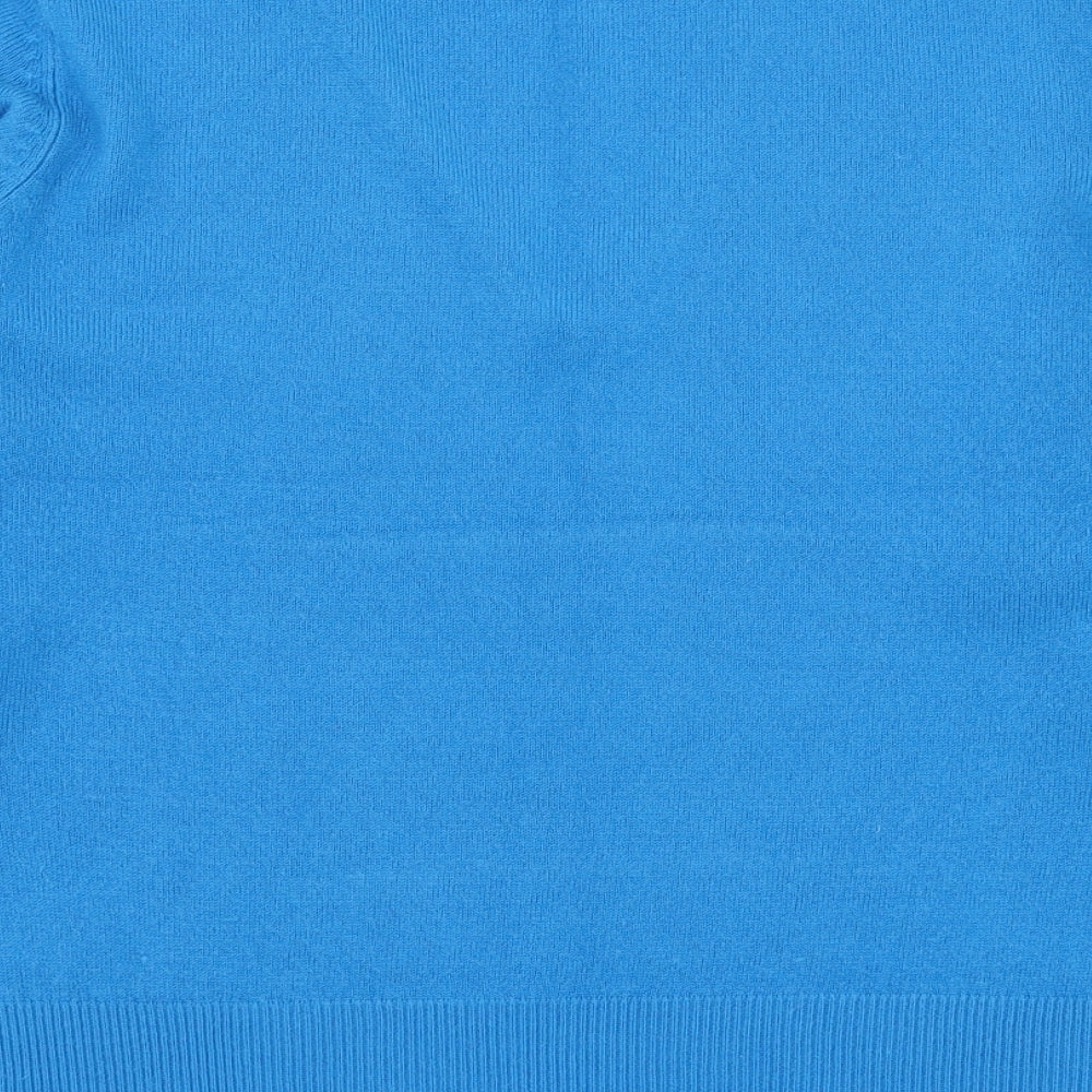 M&Co Womens Blue  Acrylic Pullover Sweatshirt Size M  Pullover