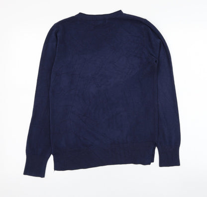 Atmosphere Womens Blue  Acrylic Pullover Sweatshirt Size 12  Pullover