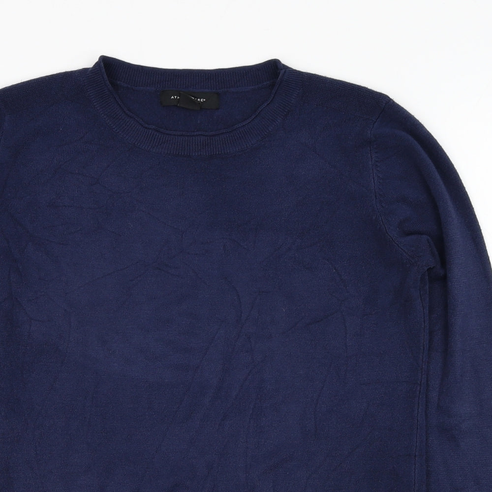 Atmosphere Womens Blue  Acrylic Pullover Sweatshirt Size 12  Pullover