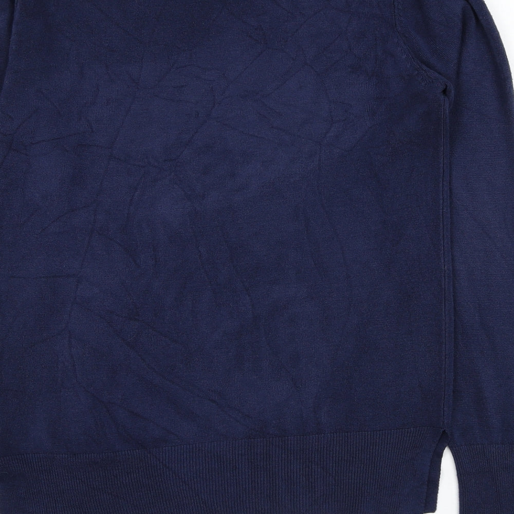 Atmosphere Womens Blue  Acrylic Pullover Sweatshirt Size 12  Pullover