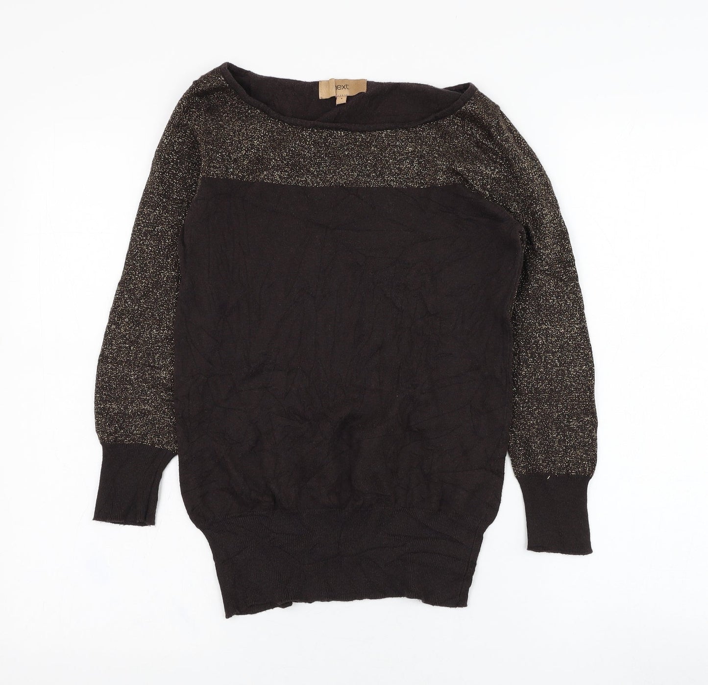 Womens UK Size 8 NEXT Brown Pullover Sweatshirt