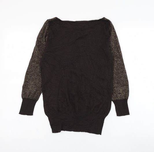 Womens UK Size 8 NEXT Brown Pullover Sweatshirt