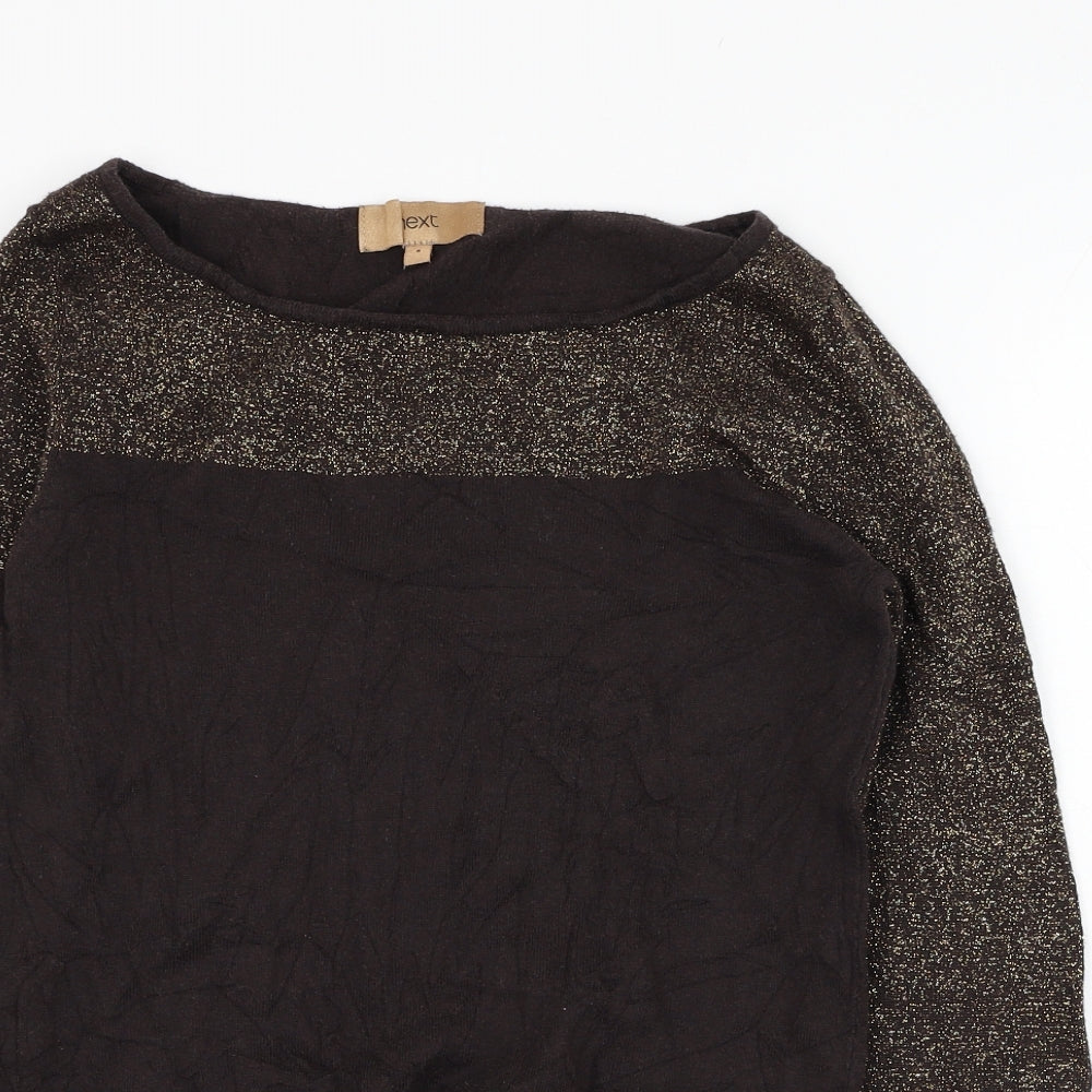 Womens UK Size 8 NEXT Brown Pullover Sweatshirt