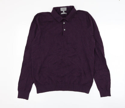 Mens UK Size M Marks and Spencer Purple Pullover Sweatshirt