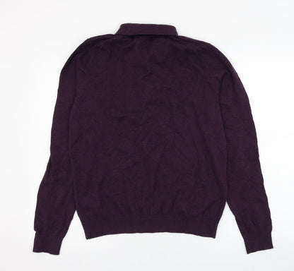 Mens UK Size M Marks and Spencer Purple Pullover Sweatshirt