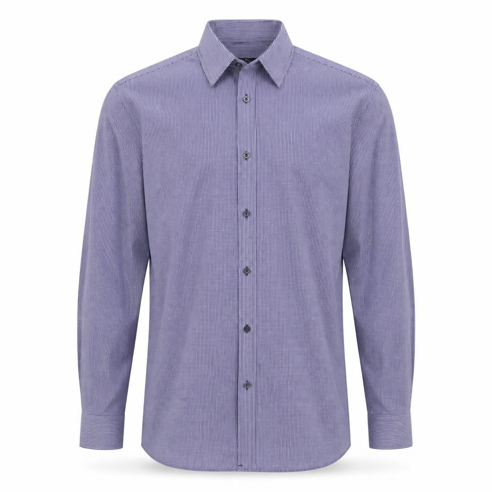 Mens UK Size 15.5 Tailor & Cutter Blue  Button-Up Long Sleeve Casual Shirt