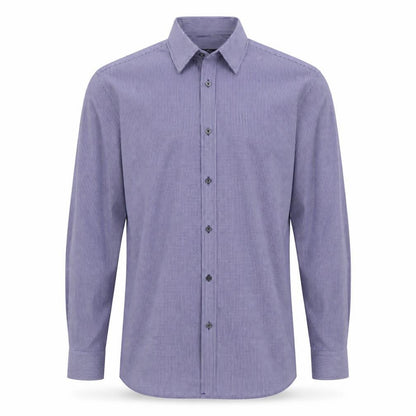 Mens UK Size 15.5 Tailor & Cutter Blue  Button-Up Long Sleeve Casual Shirt
