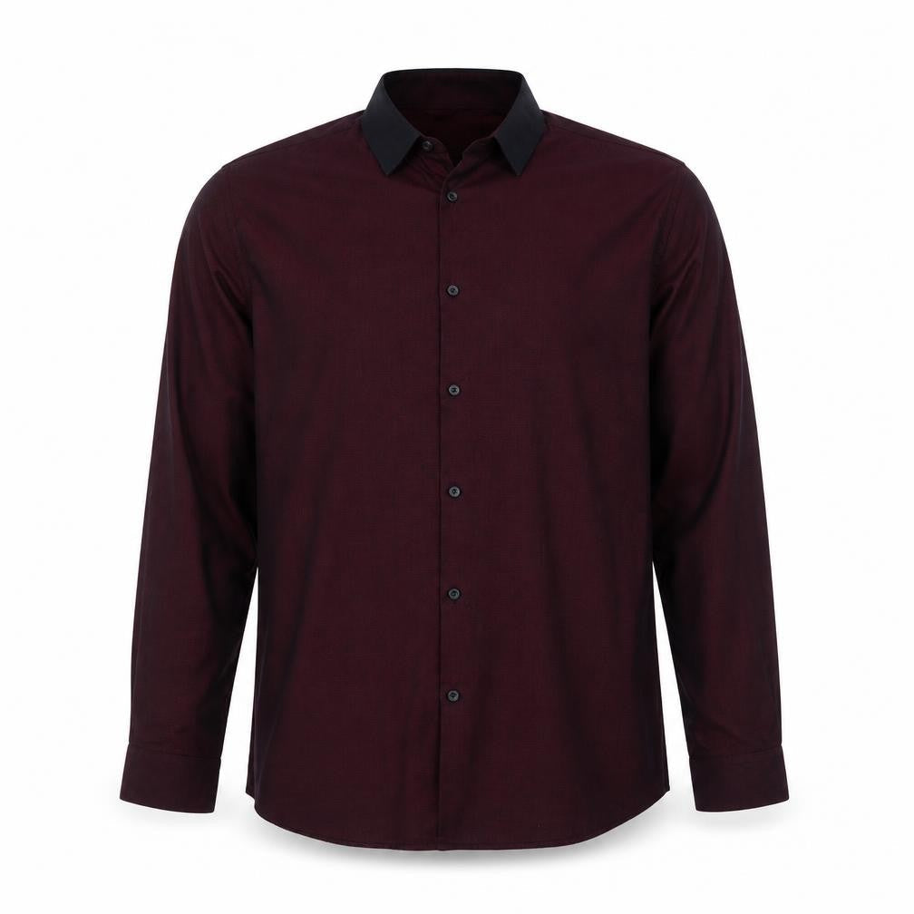 Mens UK Size 16 Primark Purple  Button-Up Long Sleeve Casual Shirt