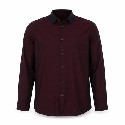 Mens UK Size 16 Primark Purple  Button-Up Long Sleeve Casual Shirt