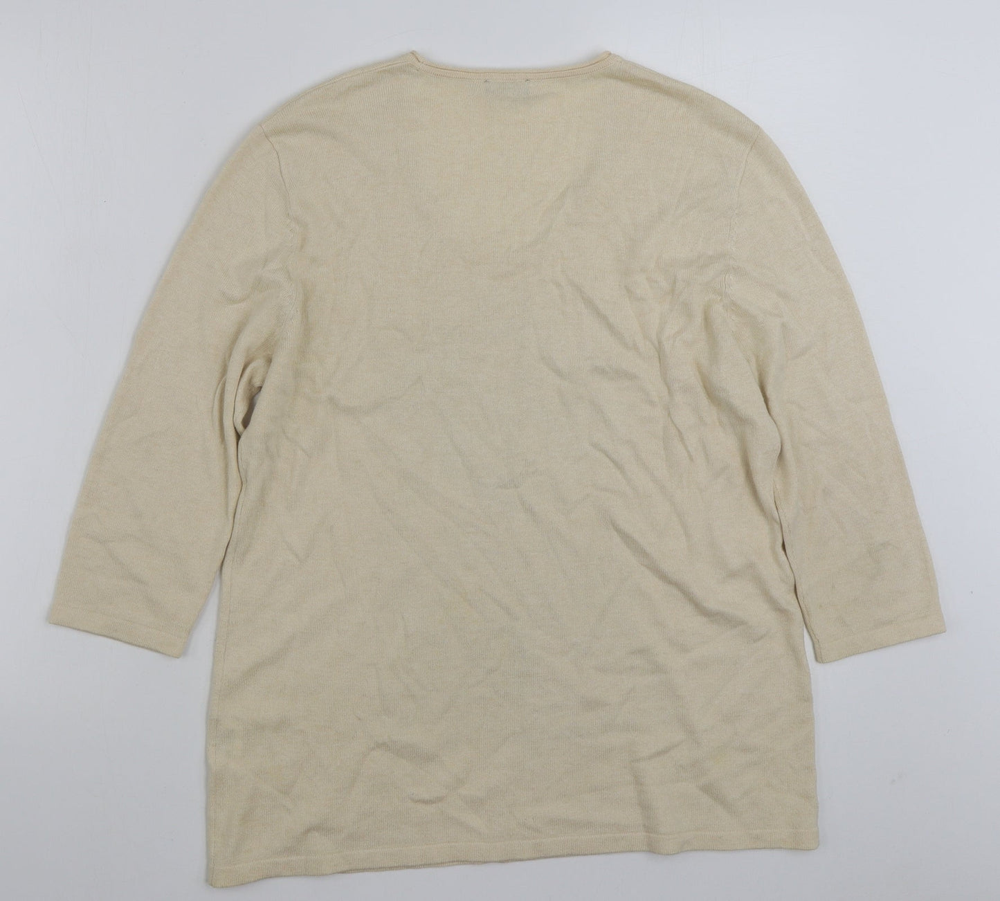 Womens UK Size 16 Gerry Weber Beige Pullover Jumper