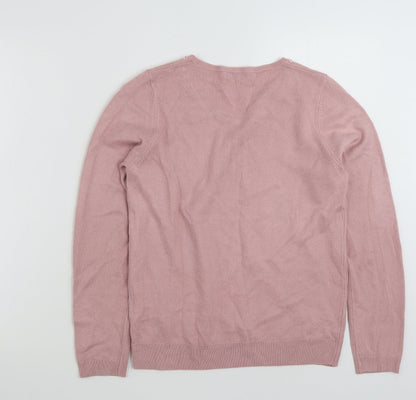 Womens UK Size 10 Marks and Spencer Pink Pullover Jumper