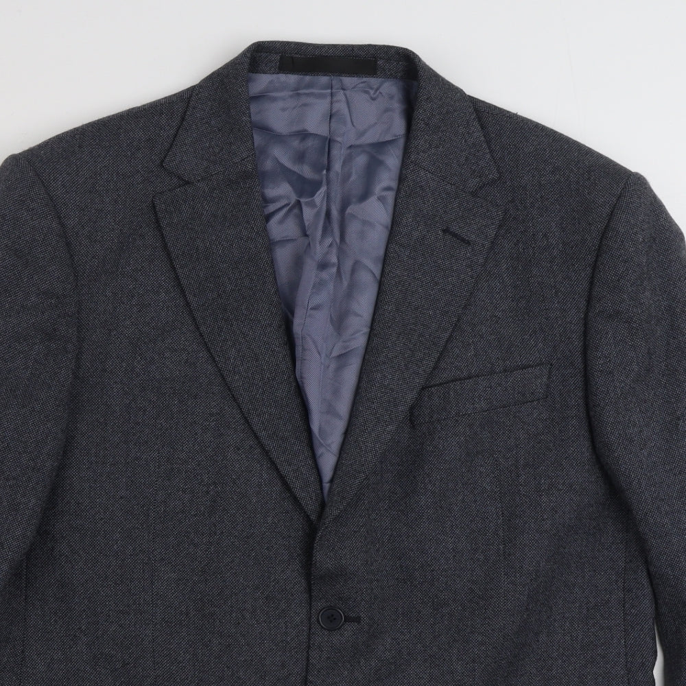 Mens UK Size M Marks and Spencer Regular Blue Suit Jacket