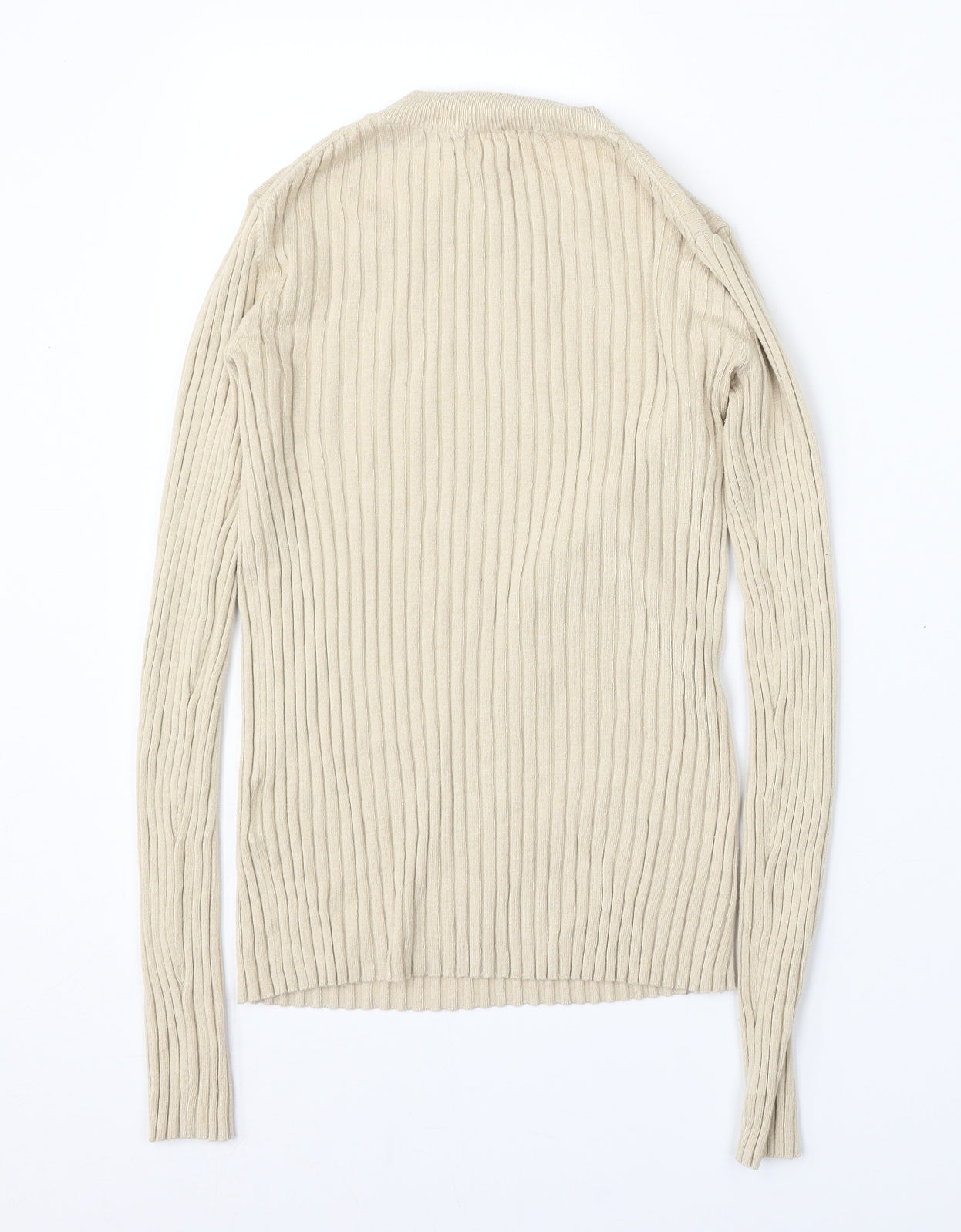 Womens UK Size S H&M Beige Pullover Jumper